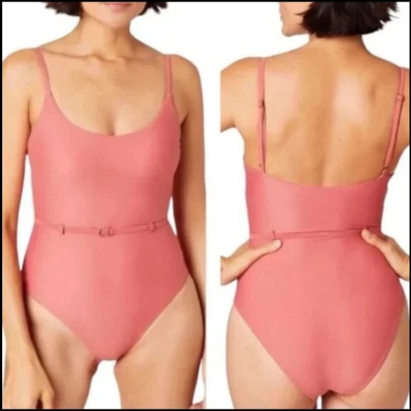 Andie Swim The Riviera One Piece Swimsuit Punch Pink Size XS - NWT - Picture 1 of 15